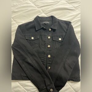 black jean jacket